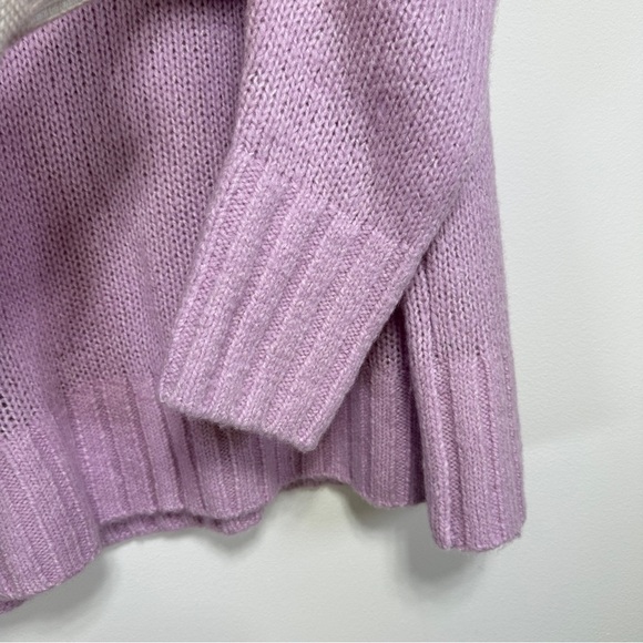 En Thread | NWT Lilac Wool-Blend Knit Sweater • Soft Cozy Crew Neck Pullover - Picture 4 of 6